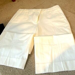White j crew women’s wide leg size 4 never worn zipper front